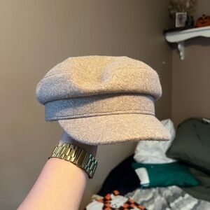 Universal Thread Soft Taupe Wool Blend Newsboy Cap